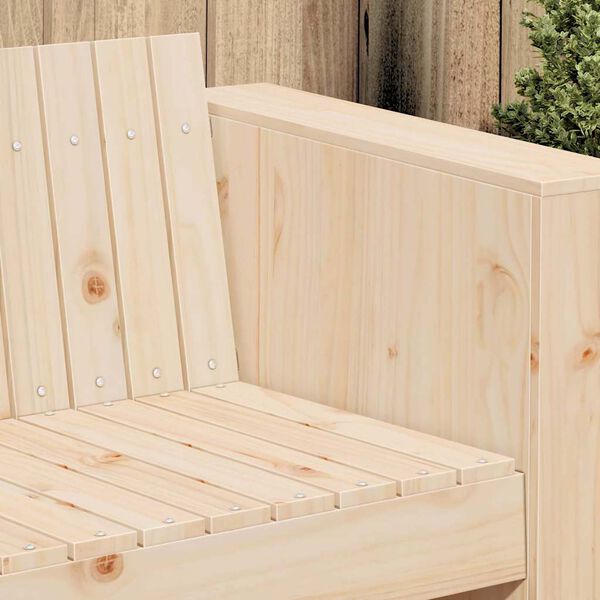 vidaXL Sofa Ogrodowa Brązowy 134 x 60 x 62 cm Lite drewno sosnowe