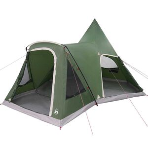 vidaXL Namiot Teepee z dachem Zielony 545 x 450 x 295 cm