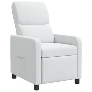 vidaXL Fotel recliner Biały Poliester
