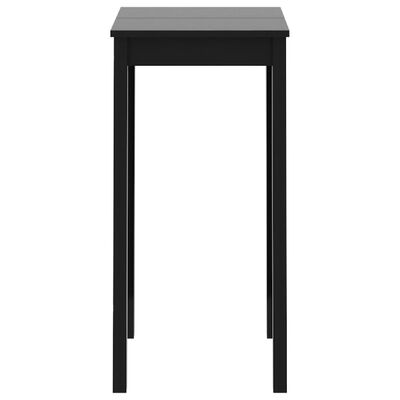 vidaXL Stolik barowy z MDF, czarny, 55 x 55 x 107 cm
