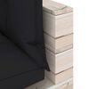 vidaXL Ogrodowa sofa 3-os. z palet, z poduszkami, drewno sosnowe