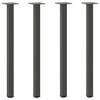 vidaXL Nogi do stołu konsolowego 4 szt. Antracyt 72-74 cm Stal
