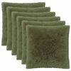 vidaXL Poszewka na poduszkę 6 pcs HEERLEN zielony 60 x 60 cm Fleece PV