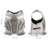 vidaXL Replika napierśnika ze średniowiecznej zbroi LARP, srebrna stal