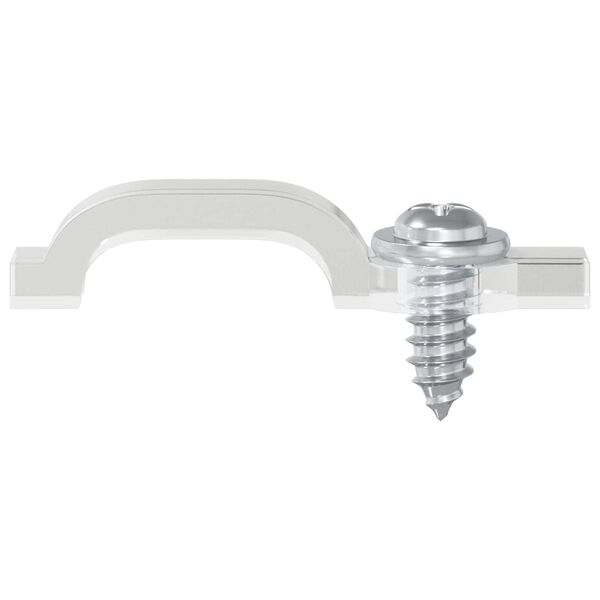 vidaXL Klipsy LED Strip 12 pcs przezroczysty 23,8 x 7,3 x 4,3 mm