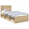 vidaXL Ramka ł&oacute;żka Dąb Sonoma 90 x 200 cm Drewno inżynieryjne