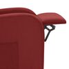 vidaXL Elektryczny fotel masujący, winna czerwień, tkanina
