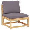 vidaXL Krzesło ogrodowe z poduszkami, lite drewno akacjowe