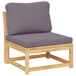 vidaXL Krzesło ogrodowe z poduszkami, lite drewno akacjowe