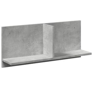 vidaXL P&oacute;łka ścienna, 70x16,5x30 cm, szarość betonu
