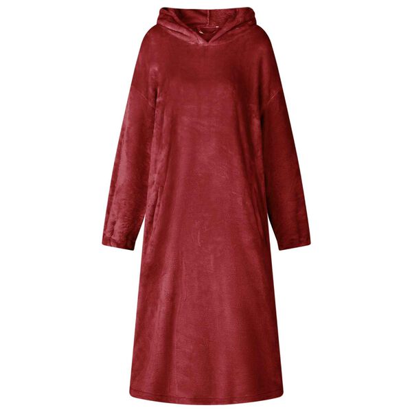 vidaXL Bluza-koc Bordeaux Czerwony s Flanela