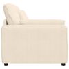 vidaXL Modułowy podłokietnik sofy modułowej z poduszkami kremowy