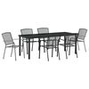 vidaXL Zestaw do jadalni w ogrodzie 7 pcs Antracyt