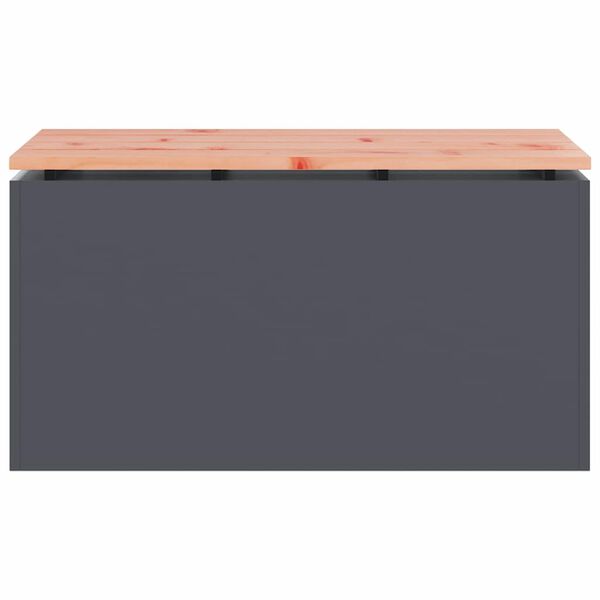 vidaXL Ławka ogrodowa Antracyt 80 x 40 x 43 cm Stal