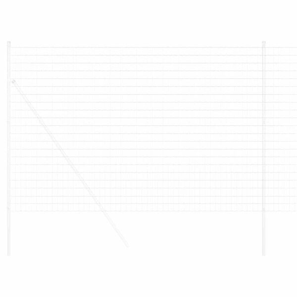 vidaXL Ogrodzenie Euro 1,6 x 10 m Żelazo pokryte PVC