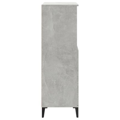 vidaXL Wysoka szafka, szarość betonu, 60x36x110 cm