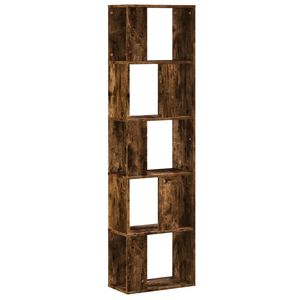 vidaXL 5-poziomowy regał na książki przydymiony dąb 45x23,5x162,5 cm