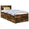 vidaXL Ramka ł&oacute;żka Dąb wędzony 75 x 190 cm Materiał drewnopochodny