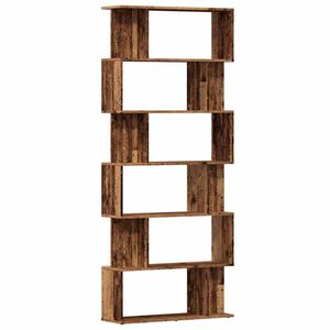 vidaXL Regał na książki, stare drewno, 80x24x192 cm