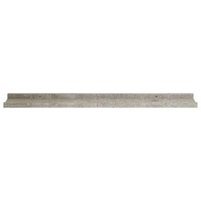 vidaXL Półki ścienne, 4 szt., szarość betonu, 80x9x3 cm