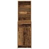 vidaXL Highboard z szufladą Stare drewno 40 x 40,5 x 135 cm