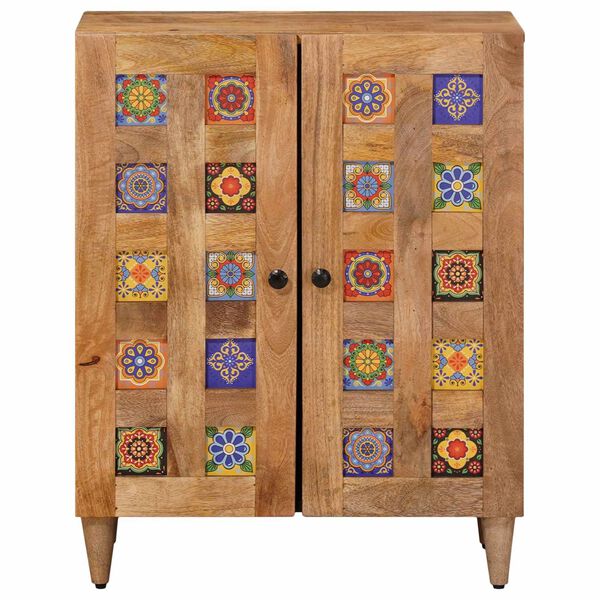 vidaXL Bufet Naturalny 60 x 33,5 x 75 cm Drewno z mango