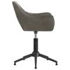 vidaXL Obrotowe krzesła stołowe, 4 szt., ciemnoszare, obite aksamitem