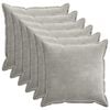 vidaXL Poszewka na poduszkę 6 pcs HOUTEN jasnoszary 70 x 70 cm
