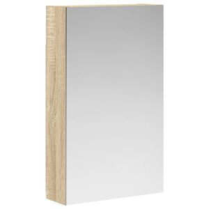 vidaXL Szafka z lustrem do łazienki Dąb Sonoma 30 x 10,5 x 50 cm