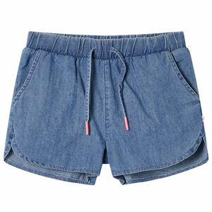 Szorty dziecięce, niebieski denim, 104
