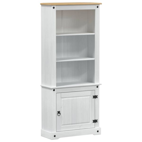 vidaXL Highboard Biały 74 x 38 x 170 cm Lite drewno sosnowe