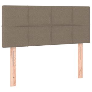 vidaXL Zagł&oacute;wek do ł&oacute;żka, taupe, 90x5x78/88 cm, tkanina