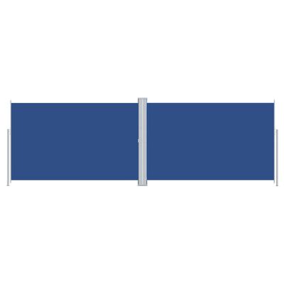 vidaXL Zwijana markiza boczna, niebieska, 220x600 cm