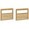 vidaXL Moduł podłokietnik&oacute;w 2 pcs Biały 79 x 6 x 61 cm