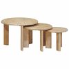 vidaXL Nesting Stoły Kawowe 3 pcs Czarny Drewno z mango