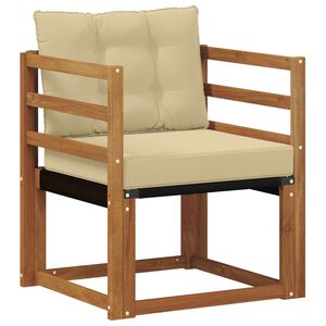 vidaXL Sofa na zewnątrz Drewno akacji i tekstylen Naturalny