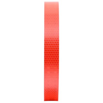 vidaXL Taśma odblaskowa, czerwona, 2,5 cm x 50 m, PVC