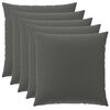 vidaXL Poszewka na poduszkę 6 pcs HEERLEN antracytowy 80 x 80 cm