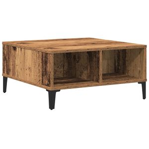 vidaXL Stolik kawowy Stare drewno 60 x 60 x 30 cm