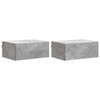 vidaXL Wisząca Szafka Nocna 2 pcs Betonowy szary 49 x 34,5 x 20 cm