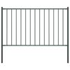 vidaXL Panel ogrodzeniowy Woerden ze słupkami stalowymi 1,7x1,25 m antracyt