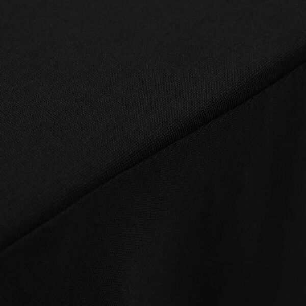 vidaXL Obrusy z falbaną, elastyczne, 2 szt., 120x60,5x74 cm, czarne