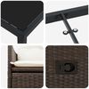 vidaXL Zestaw do jadalni w ogrodzie 9 pcs Brązowy Polirattan