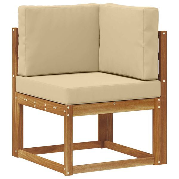 vidaXL Sofa narożna na zewnątrz Lite Drewno Akacji