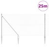 vidaXL Słupek ogrodzeniowy. Srebrny 25 x 1,2 m (siatka 60 x 60 mm)