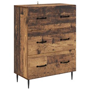 vidaXL Szafka z Szufladami Stare drewno 66 x 34,5 x 89,5 cm