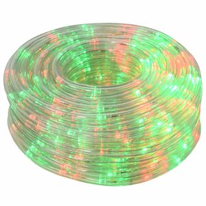 vidaXL Świąteczny wąż świetlny LED 480 LED Czerwony i Zielony 20 m