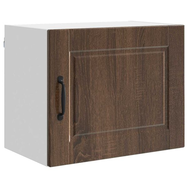 vidaXL Szafka kuchenna z p&oacute;łką z drzwiami Brązowy dąb 50 x 31 x 40 cm