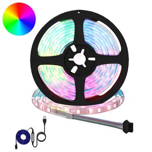 vidaXL Taśma LED 2 pcs Czarny i przezroczysty 210 x 0,8 x 0,3 cm