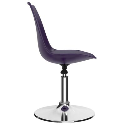 vidaXL Obrotowe krzesła stołowe, 4 szt., lila, sztuczna skóra